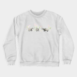 Badgers, Calla Lilies and Mushrooms Crewneck Sweatshirt